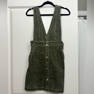 Green corduroy dress from forever 21